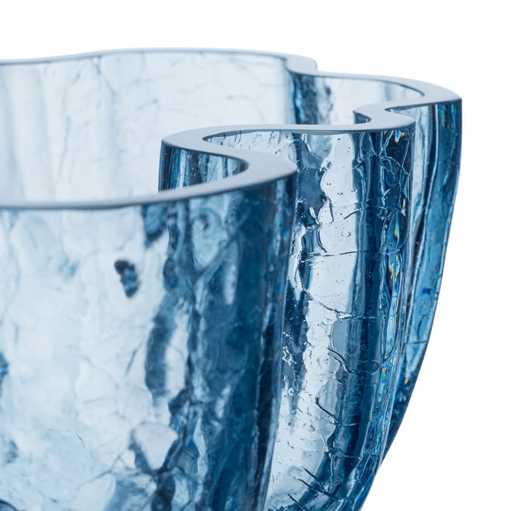 Crackle bowl 105 mm, Circular glass (Blue) Kosta Boda