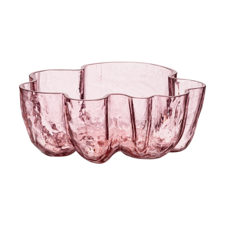 Crackle bowl 105 mm, Pink Kosta Boda