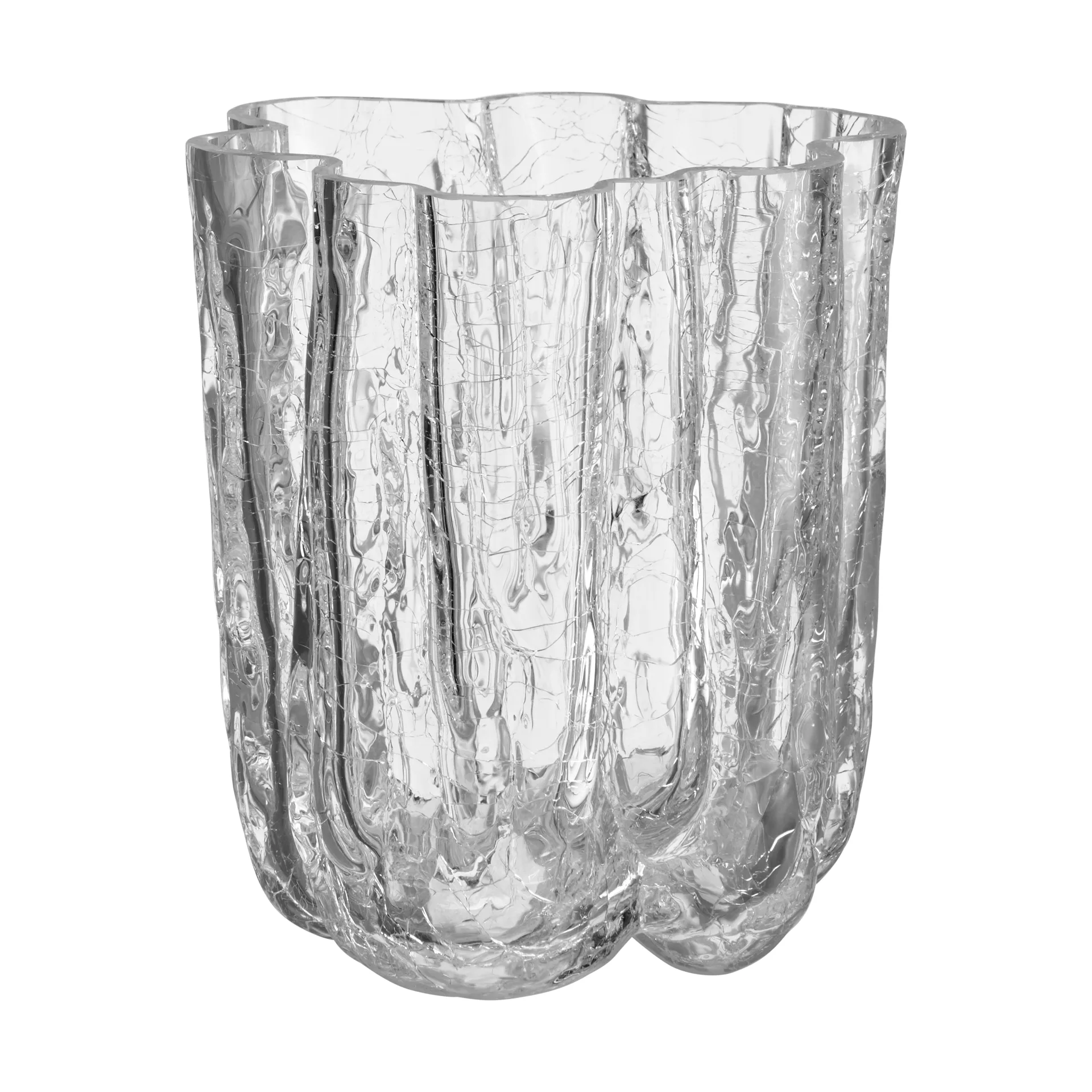 Crackle vase 12,1 cm, Clear Kosta Boda
