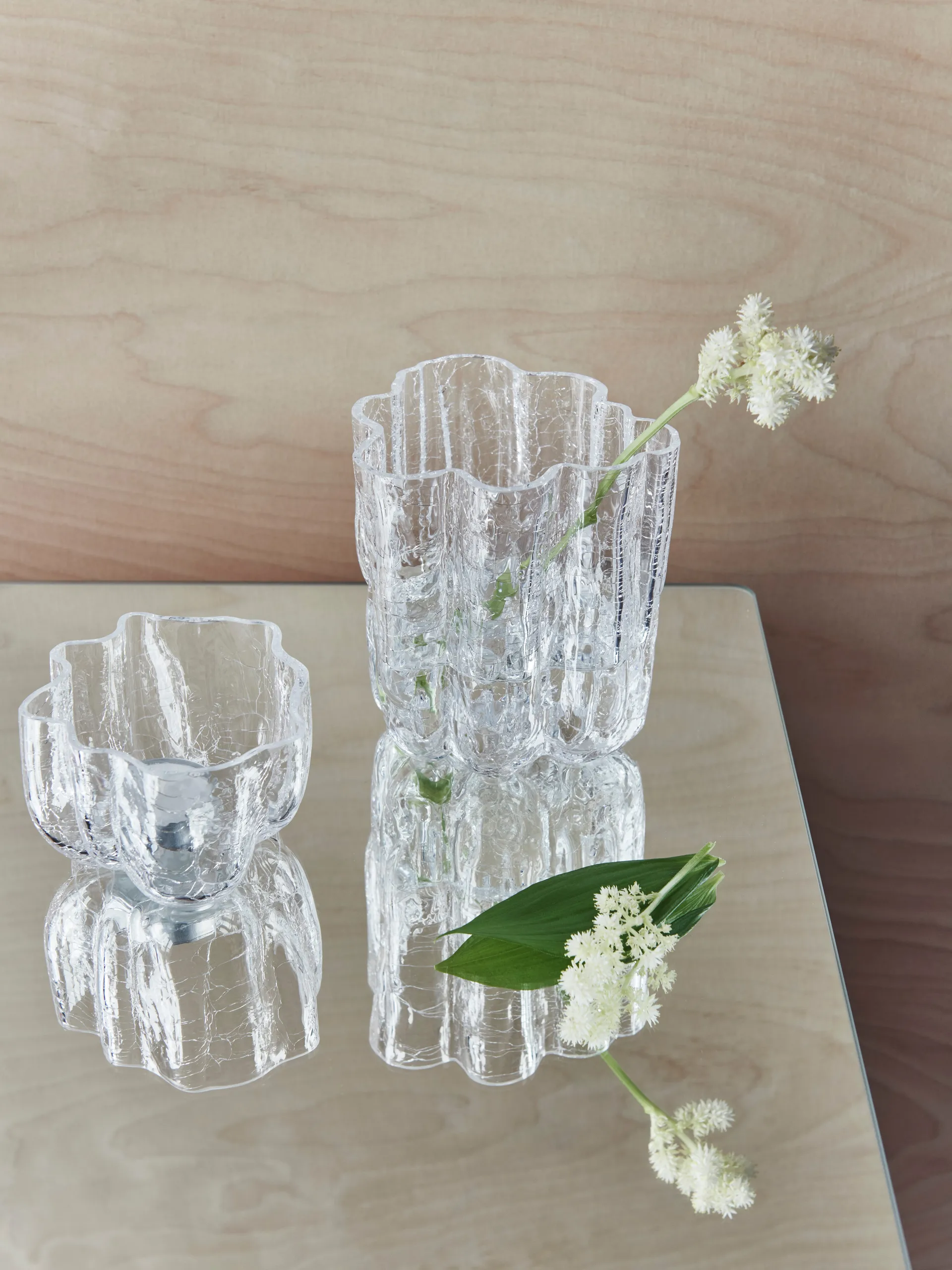 Crackle vase 12,1 cm, Clear Kosta Boda