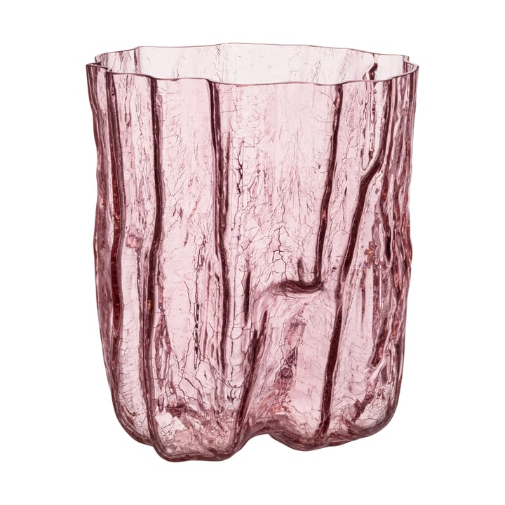 Crackle vase 270 mm, Pink Kosta Boda