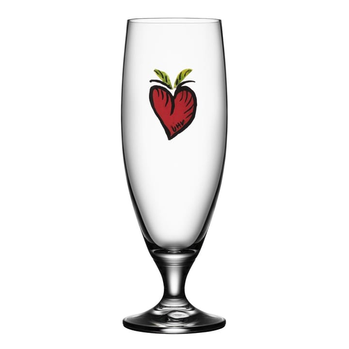 Friendship beer glass 50 cl, hearts Kosta Boda