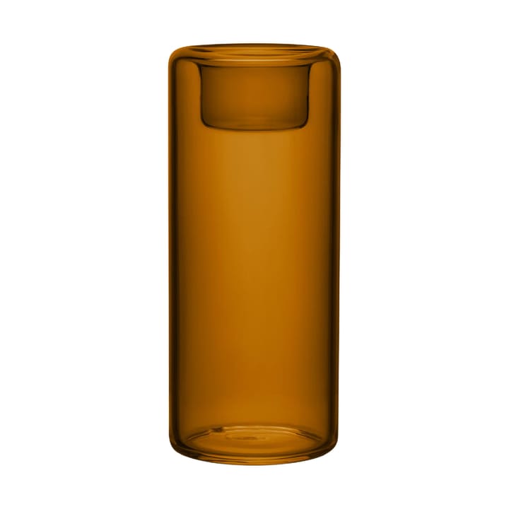 Happy candle holder 3 pieces, Amber Kosta Boda
