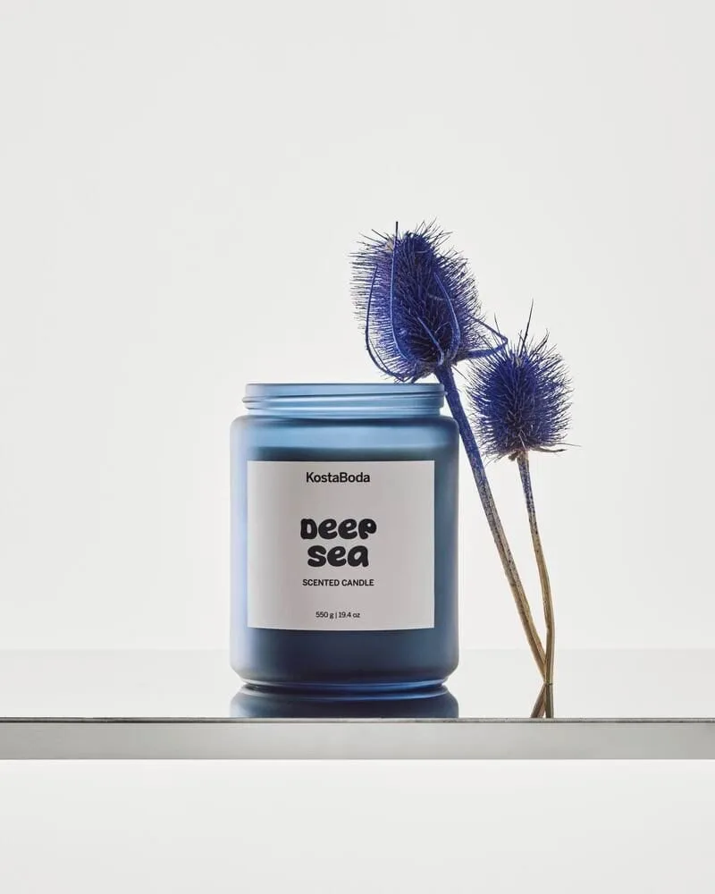 Mind scented candle, Deep Sea, 550 g Kosta Boda Mind scented candle, Deep Sea, 550 g Kosta Boda