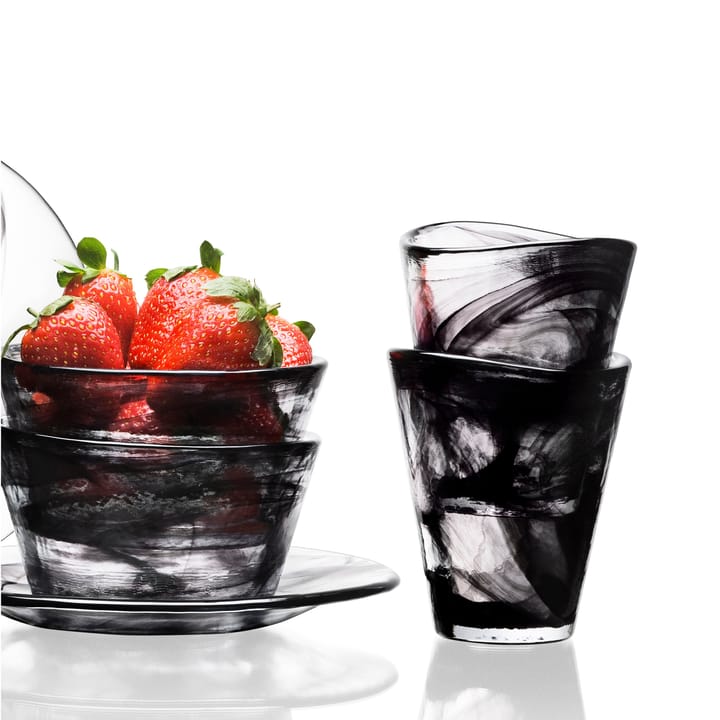 Mine glass, black Kosta Boda