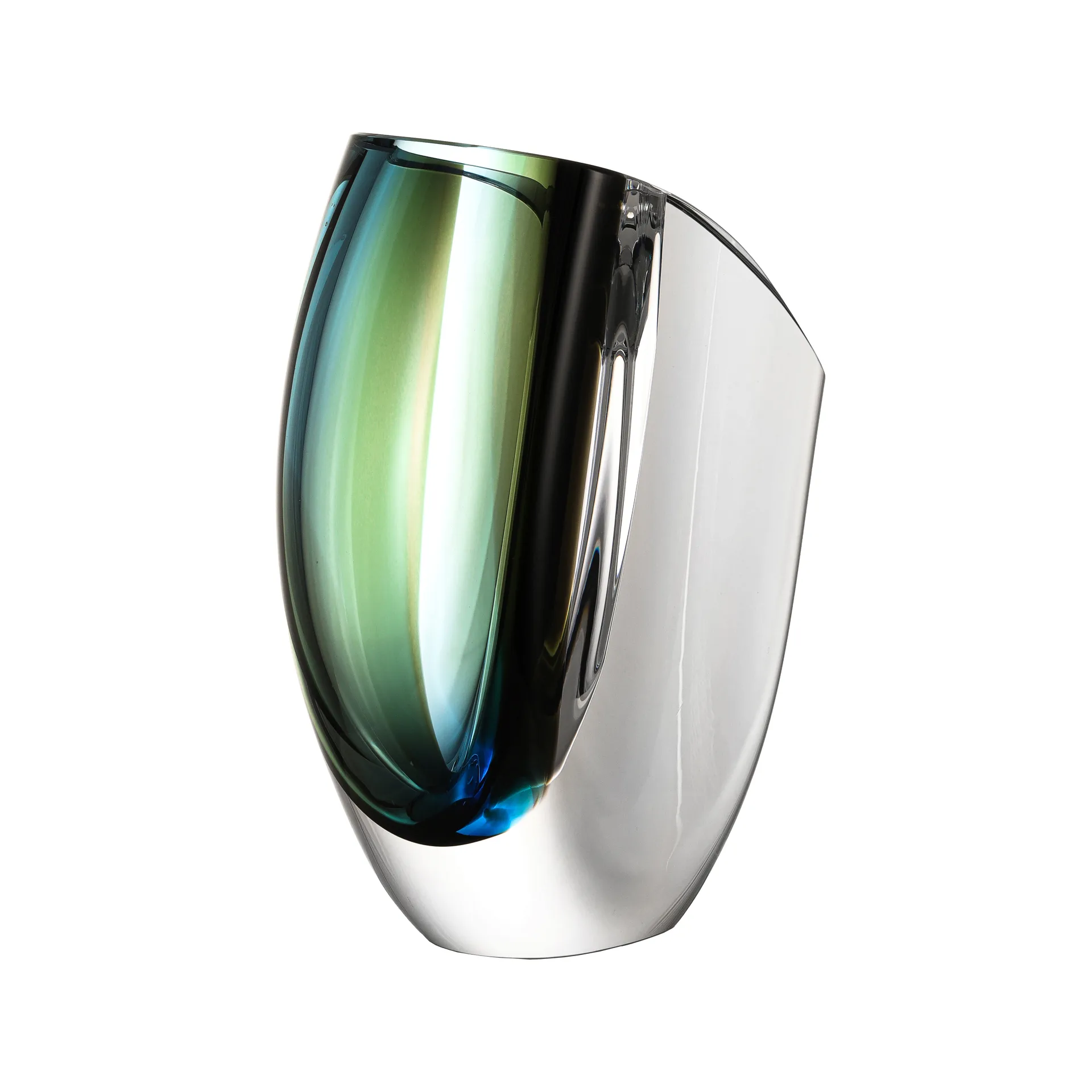 Mirage vase 21 cm, Blue-brown Kosta Boda