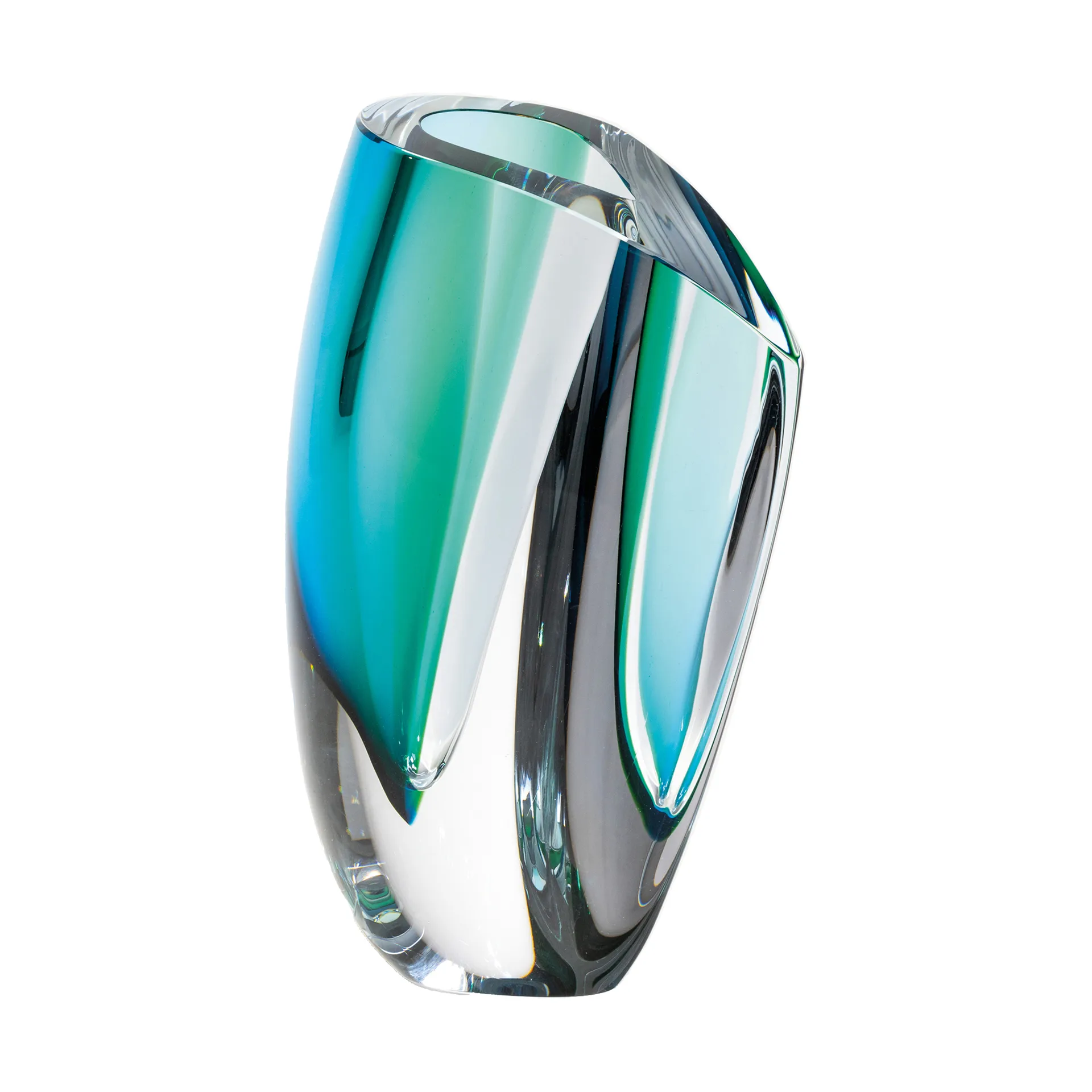 Mirage vase 31 cm, Green-blue Kosta Boda