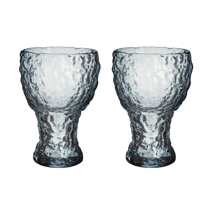 Moss highball glass circular 42 cl 2-pack - Blue - Kosta Boda