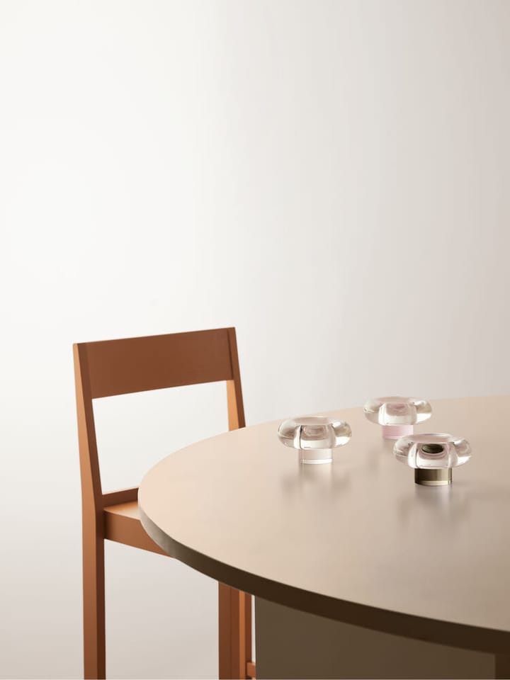 Orion tealight holder 6.3xØ11 cm, Grey Kosta Boda