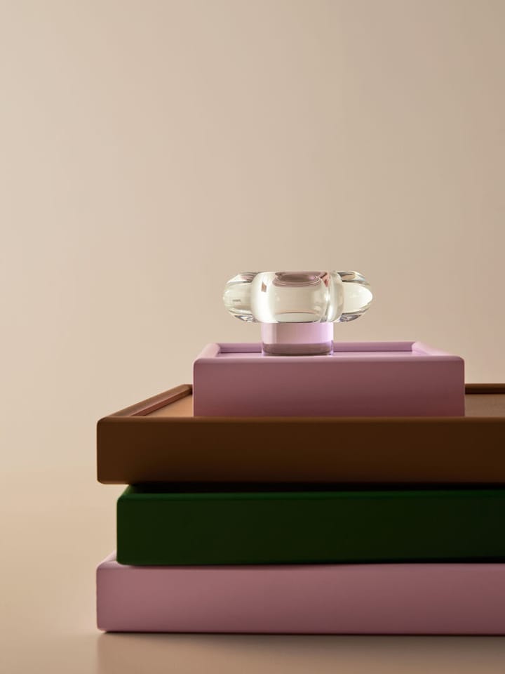 Orion tealight holder 6.3xØ11 cm, Pink Kosta Boda