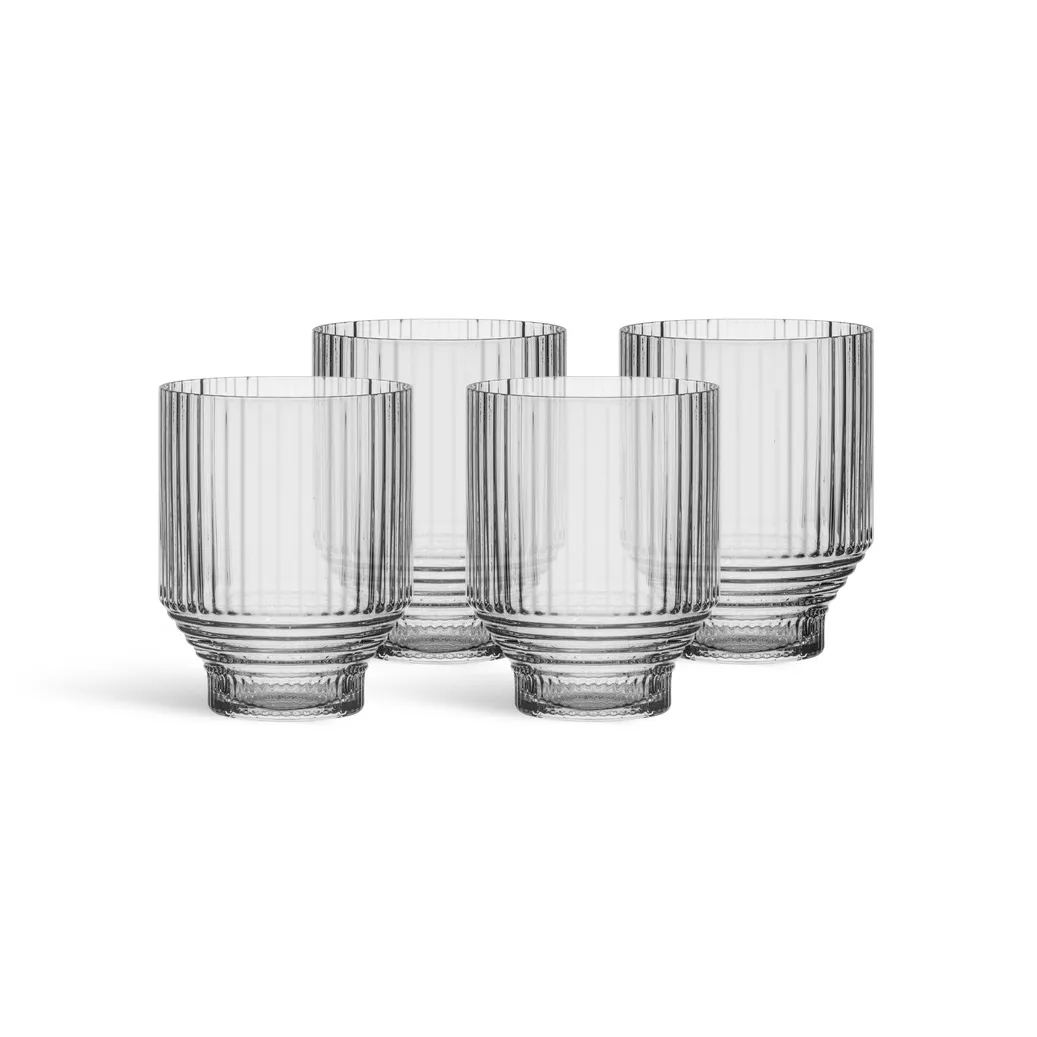 Pavilion lowball glass, Clear, 30 cl, 4-pack Kosta Boda
