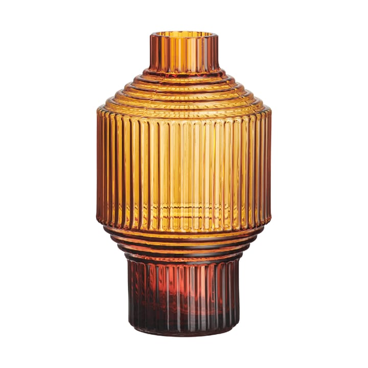 Pavilion vase dark 134 mm, Amber Kosta Boda