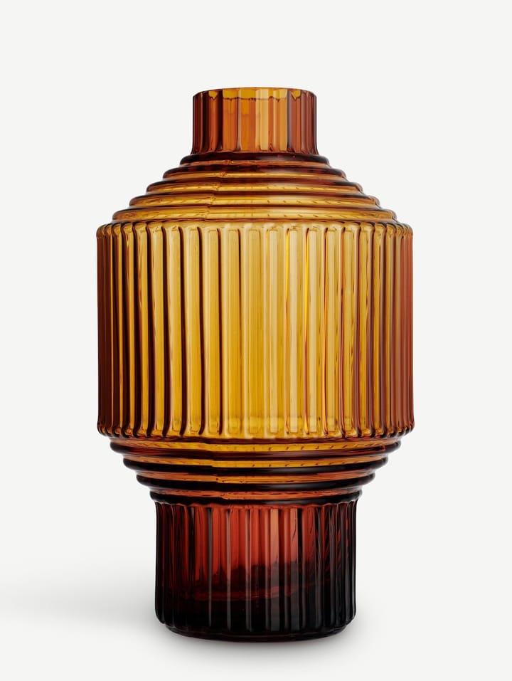 Pavilion vase dark 134 mm, Amber Kosta Boda