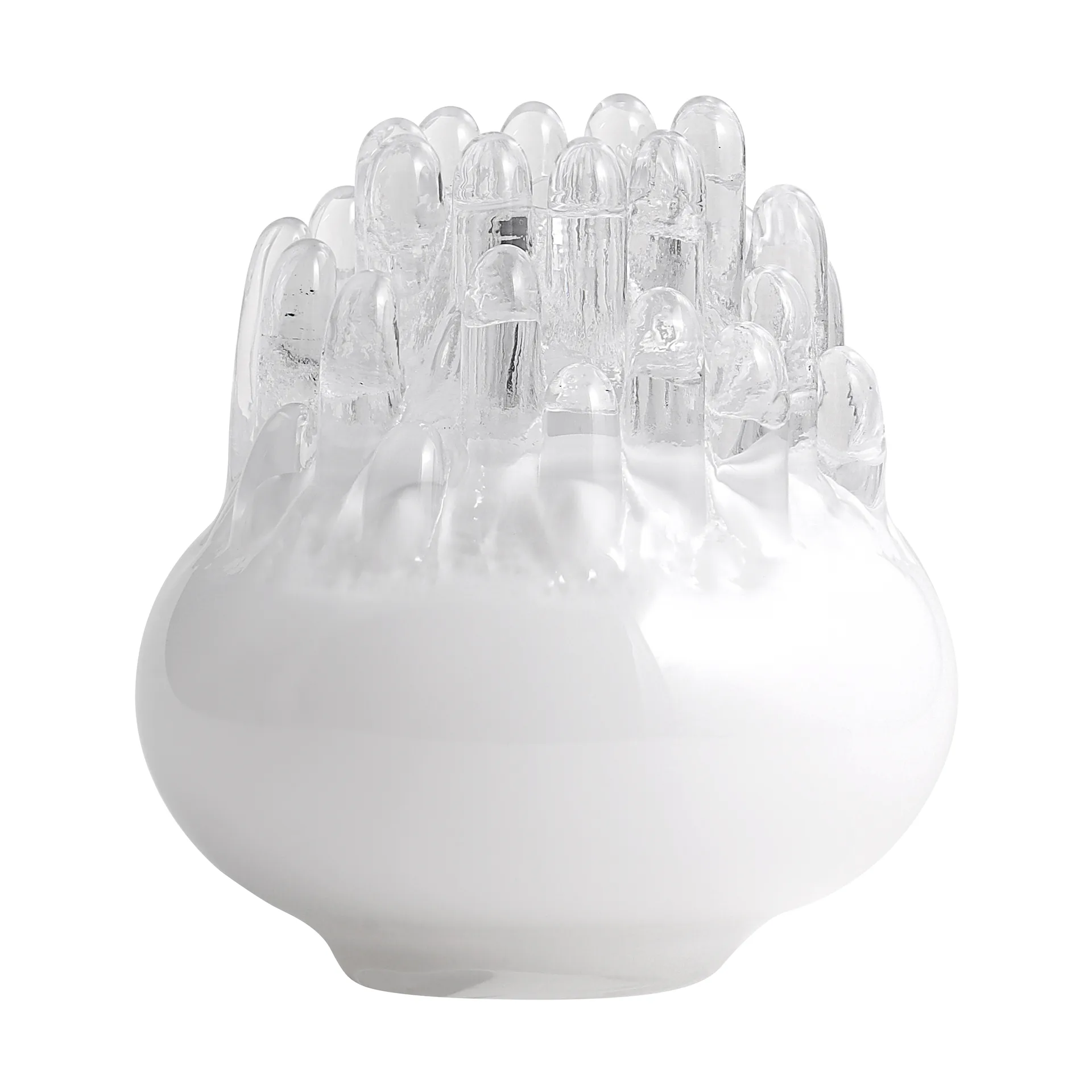 Polar candle holder 200 mm, White Kosta Boda