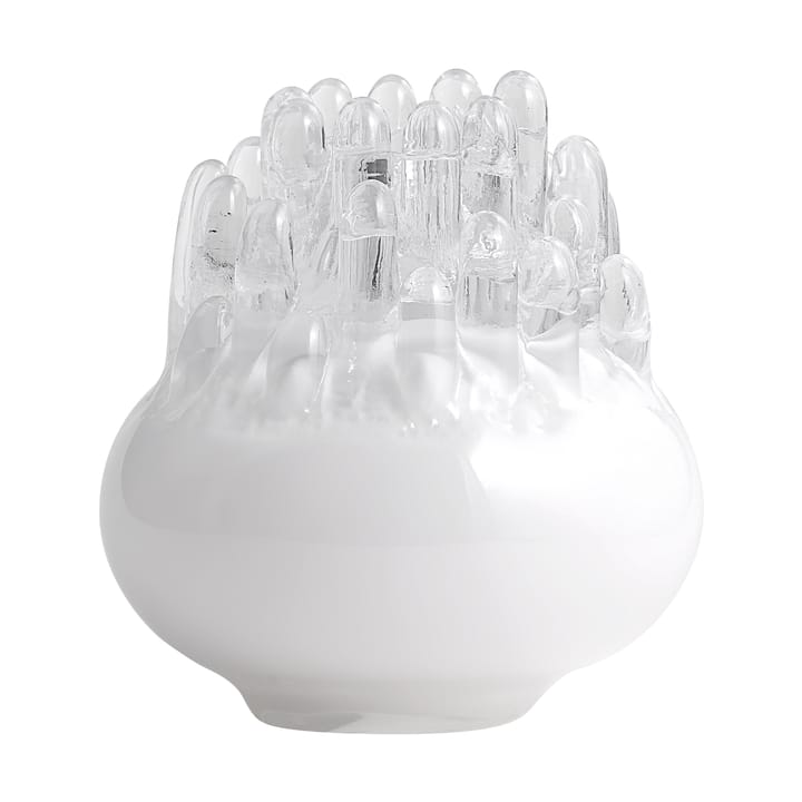 Polar candle holder 200 mm - White - Kosta Boda