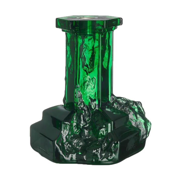 Rocky Baroque candle sticks 175 mm, Emerald green Kosta Boda