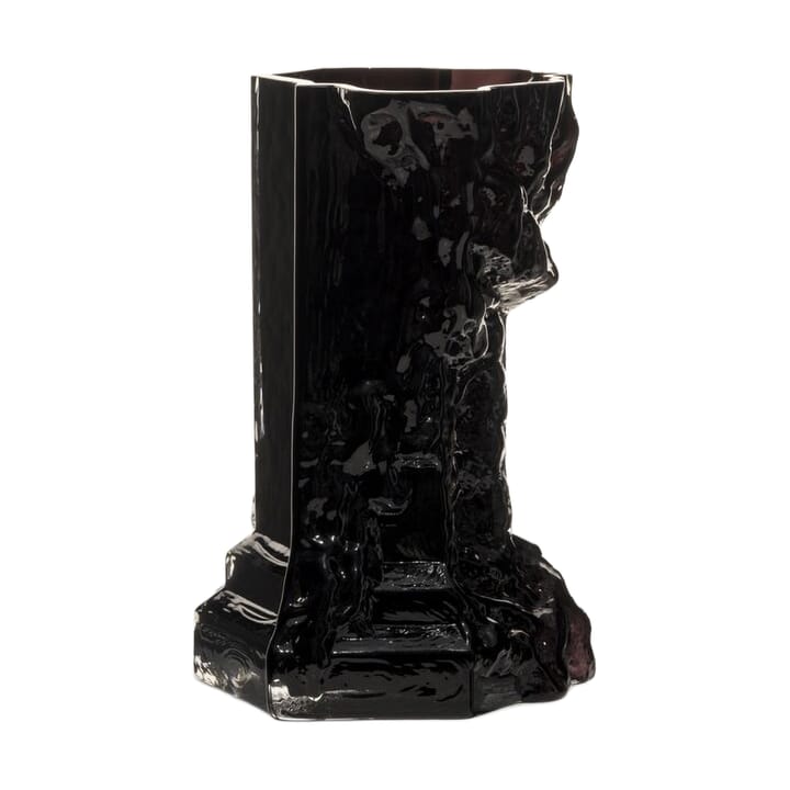 Rocky Baroque vase 25 cm - Pitch black - Kosta Boda