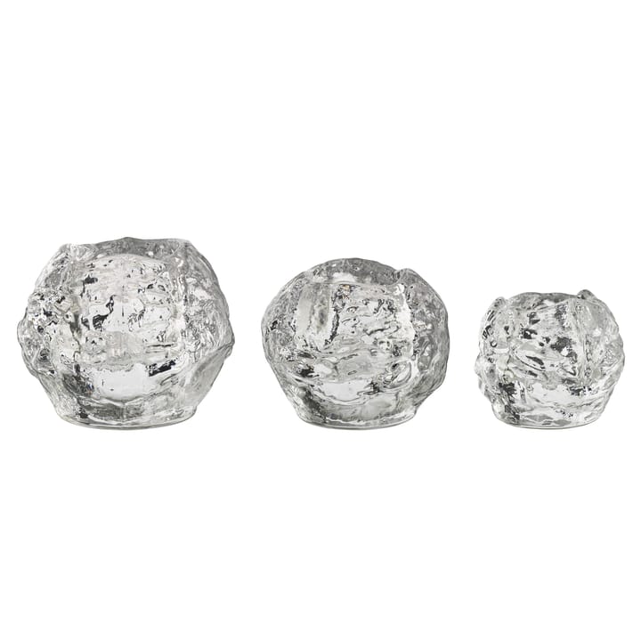 Snowball candle holder 3-pack - 3-pack - Kosta Boda