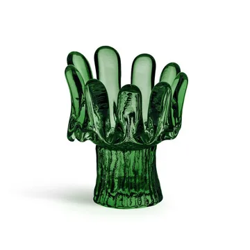 Sunflower candle holder 11.5 cm - Emerald green - Kosta Boda