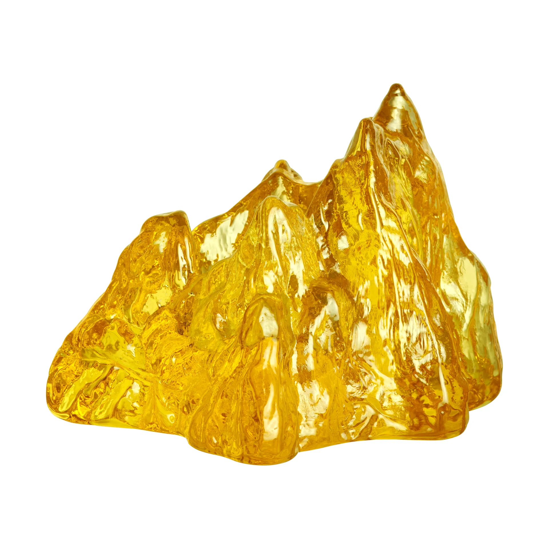 The Rock votive 91 mm, Yellow Kosta Boda