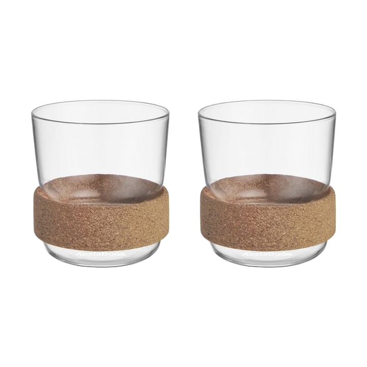 Viva cup with cork ring 30 cl 2-pack - Clear - Kosta Boda