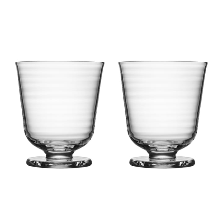 Viva glass on foot 20 cl 2-pack - Clear - Kosta Boda