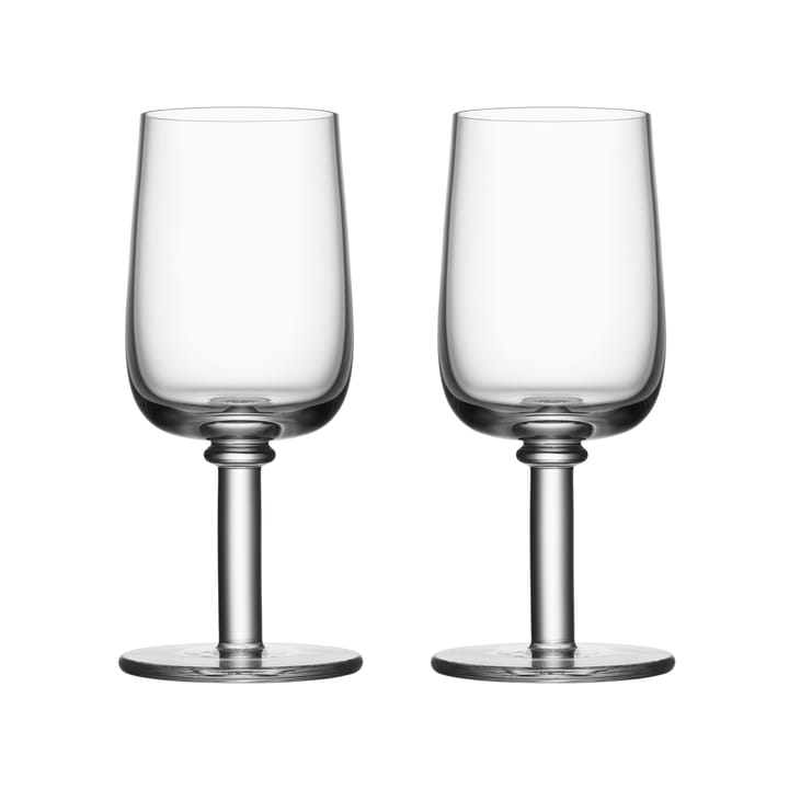 Viva glass on foot 25 cl 2-pack, Clear Kosta Boda