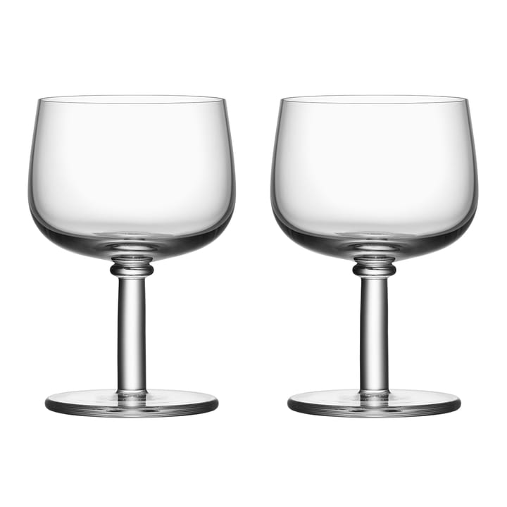 Viva glass on foot 35 cl 2-pack, Clear Kosta Boda