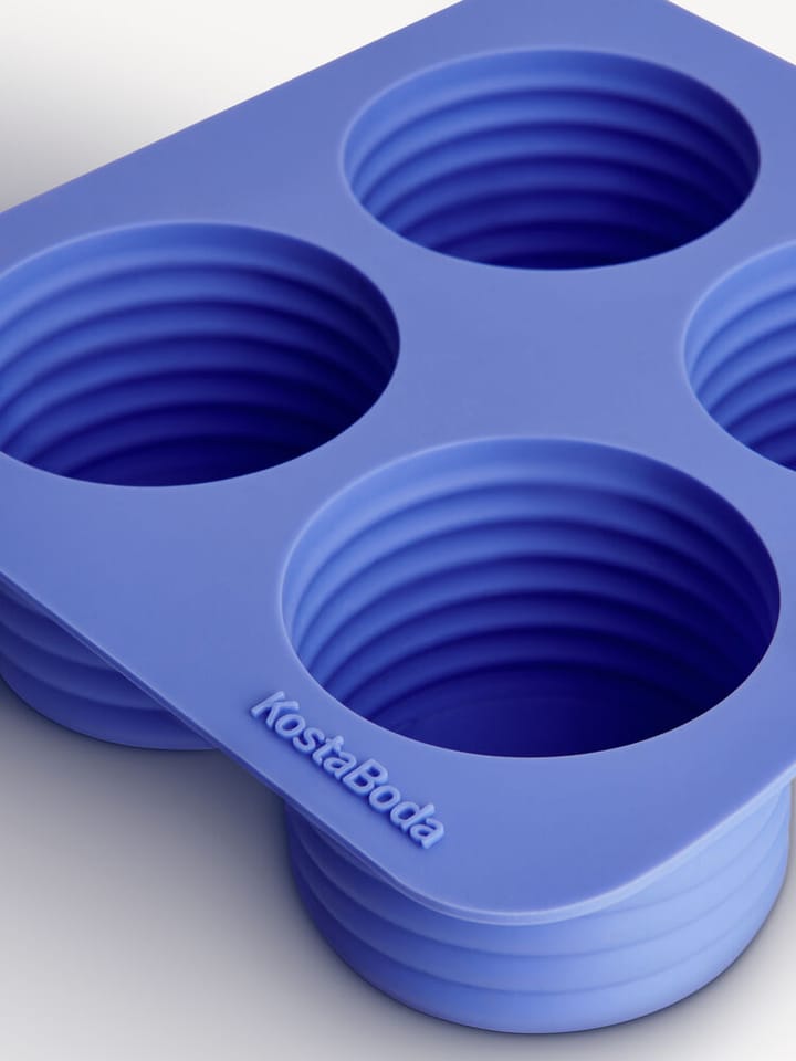Viva ice cube mold 4 compartments 13 cl, Sea blue Kosta Boda