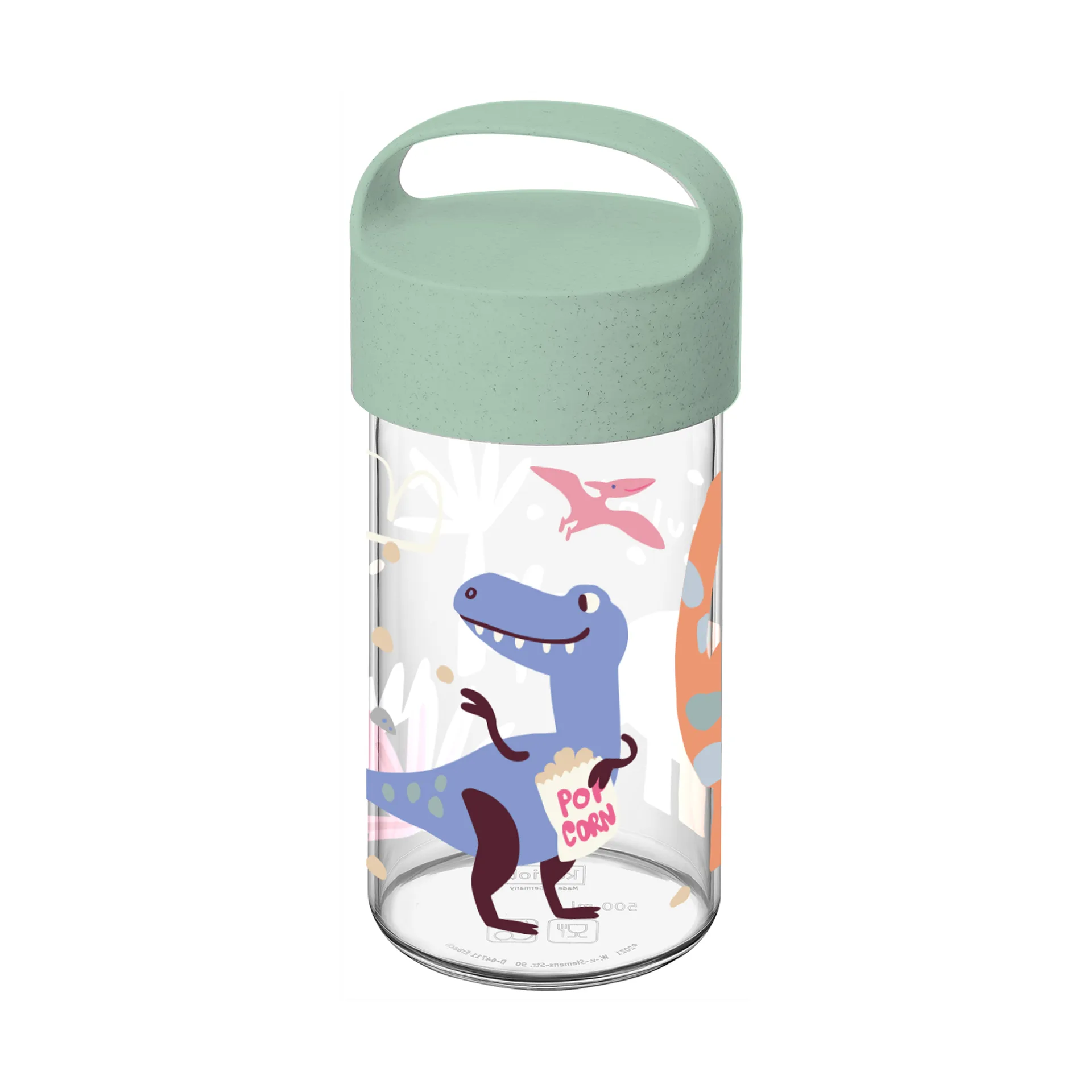 Buddy Snack water bottle 50 cl, Dinosaur Koziol