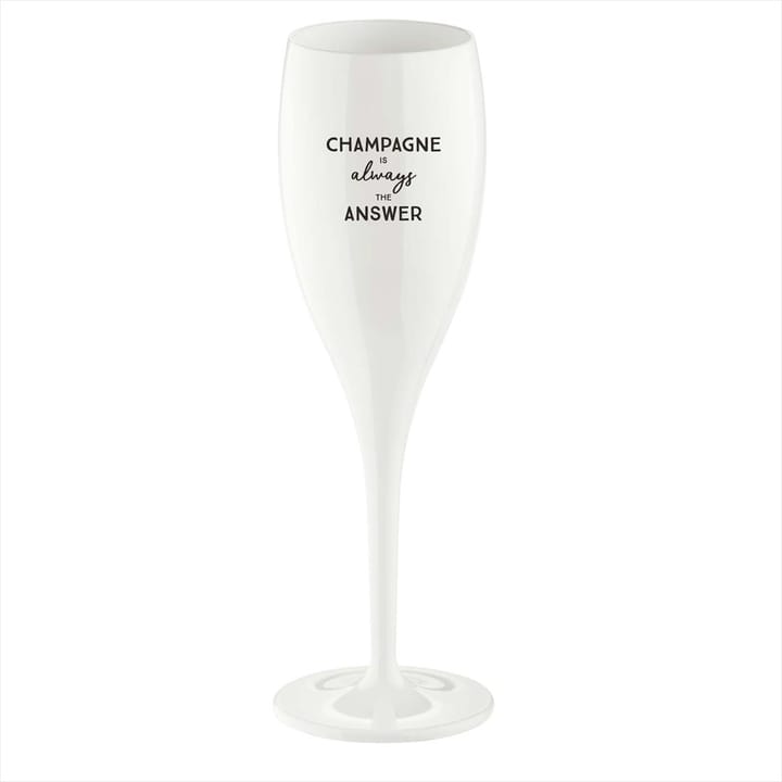 Cheers champagne glasses 10 cl 6-pack - Champagne is the answer - Koziol