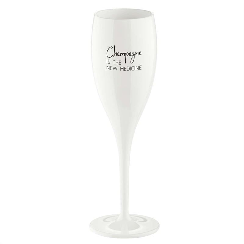 Koziol Cheers champagne glasses 10 cl 6-pack Champagne the new medicine
