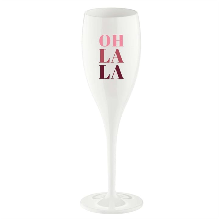 Cheers champagne glasses 10 cl 6-pack - Oh la la - Koziol