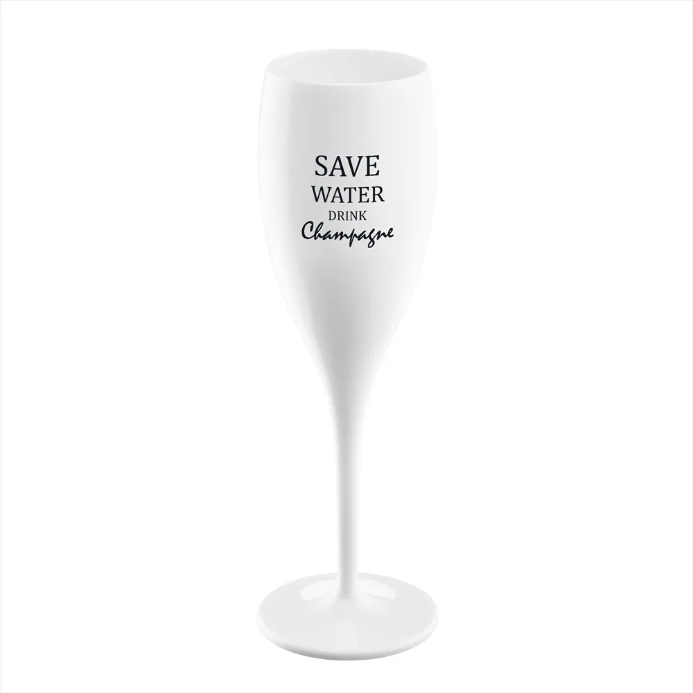 Cheers champagne glasses 10 cl 6-pack, Save water drink champagne Koziol