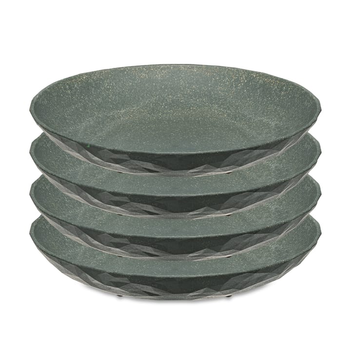 Club deep plate Ø22 cm 4-pack - Natural ash grey - Koziol