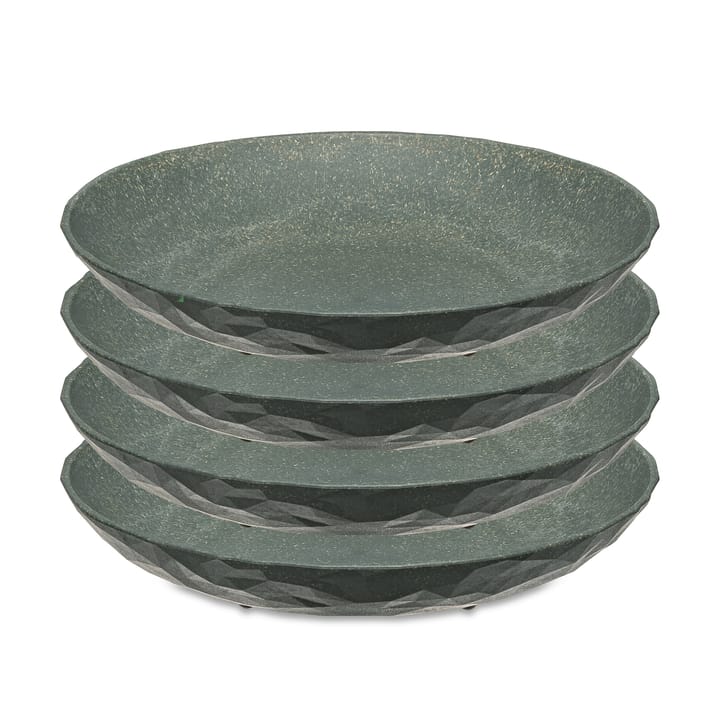 Club deep  plate Ø22 cm 4-pack - Natural ash grey - Koziol