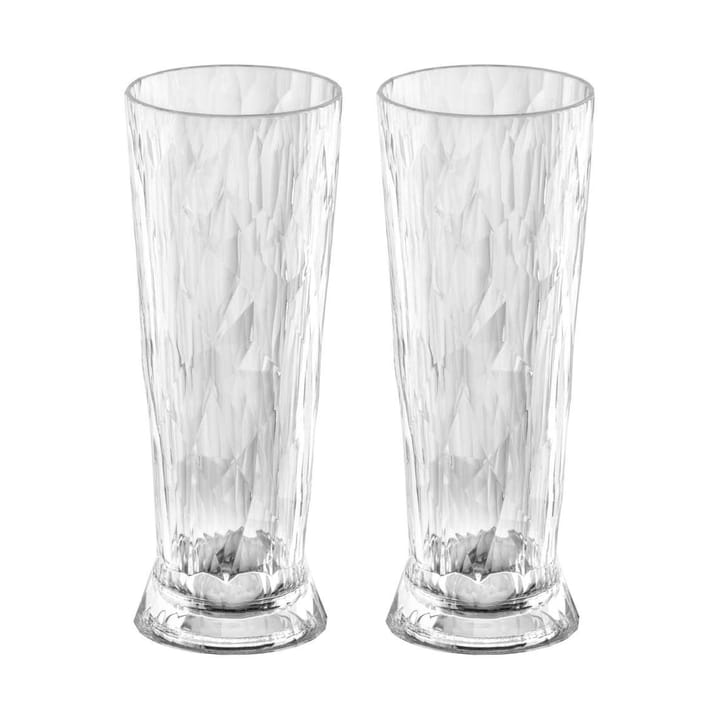 Club No. 11 beer glass plastic 50 cl 2-pack, Crystal clear Koziol