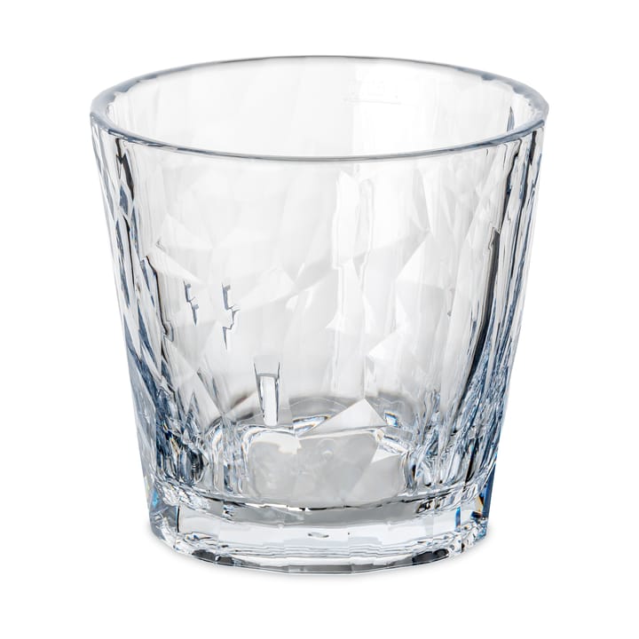 Club No. 22 tumbler glass plastic 25 cl 2-pack - Crystal clear - Koziol