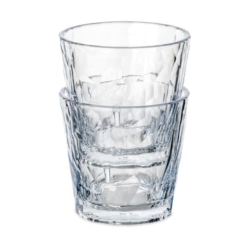 Club No. 22 tumbler glass plastic 25 cl 2-pack - Crystal clear - Koziol