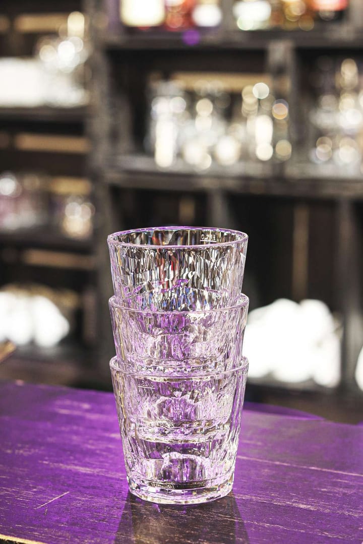 Club No. 22 tumbler glass plastic 25 cl 2-pack, Crystal clear Koziol