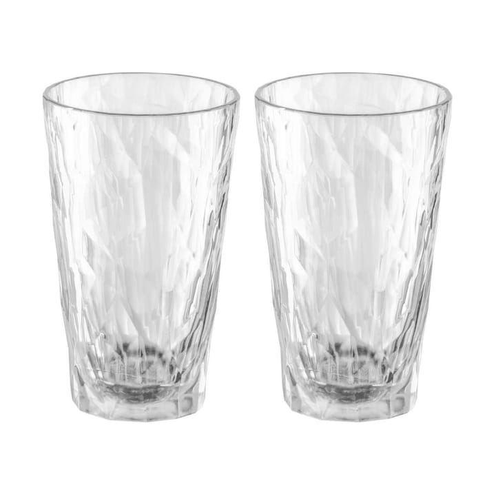 Club No. 6 long drink glass plastic 30 cl 2-pack, Crystal clear Koziol