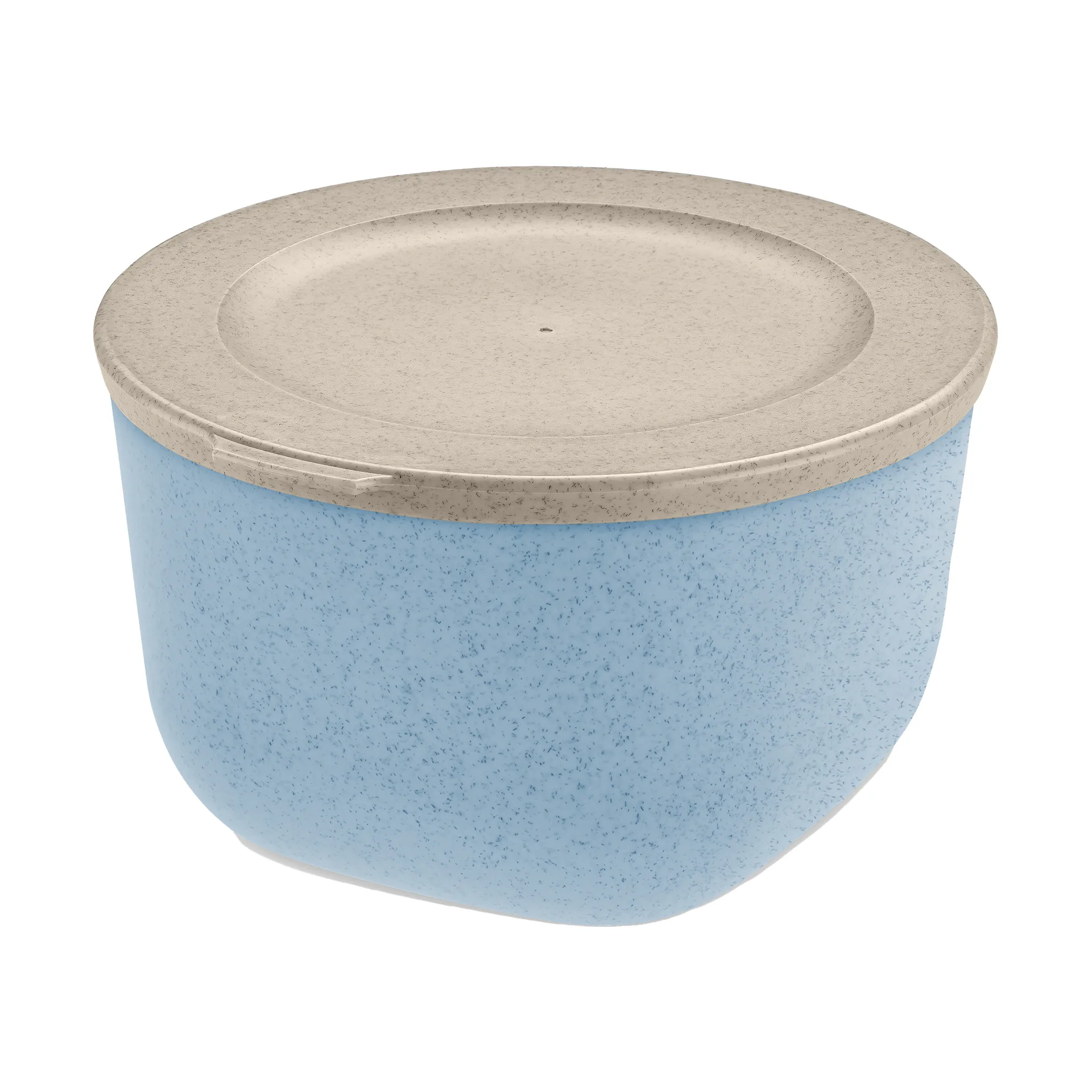 Connect bowl with lid 1 L biocircular thermoplastic, Nature flower blue Koziol