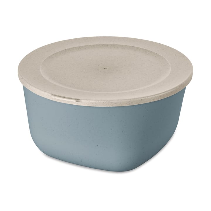 Connect bowl/jar with lid 4 l, Natural flower blue Koziol