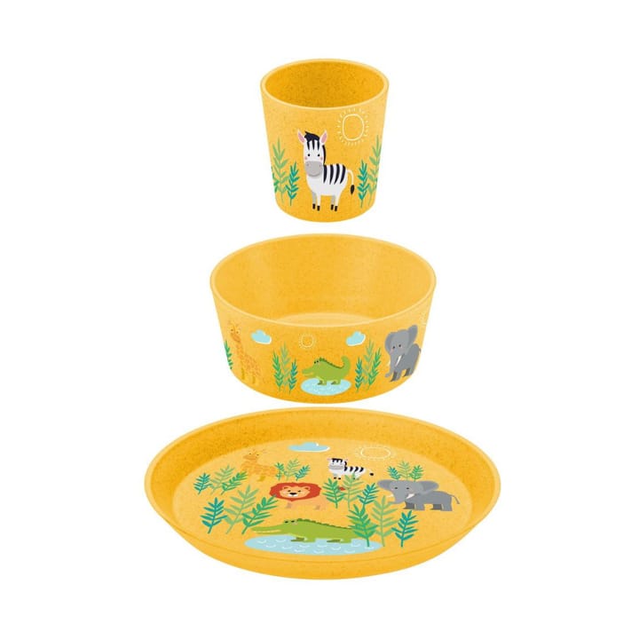 Connect children's dinnerware 3 pieces - Africa - Koziol