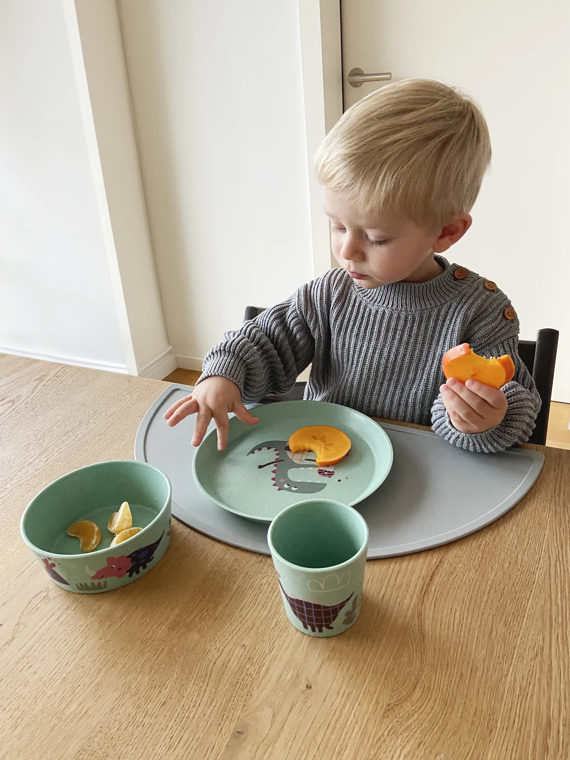Connect children's dinnerware 3 pieces, Dinosaur Koziol