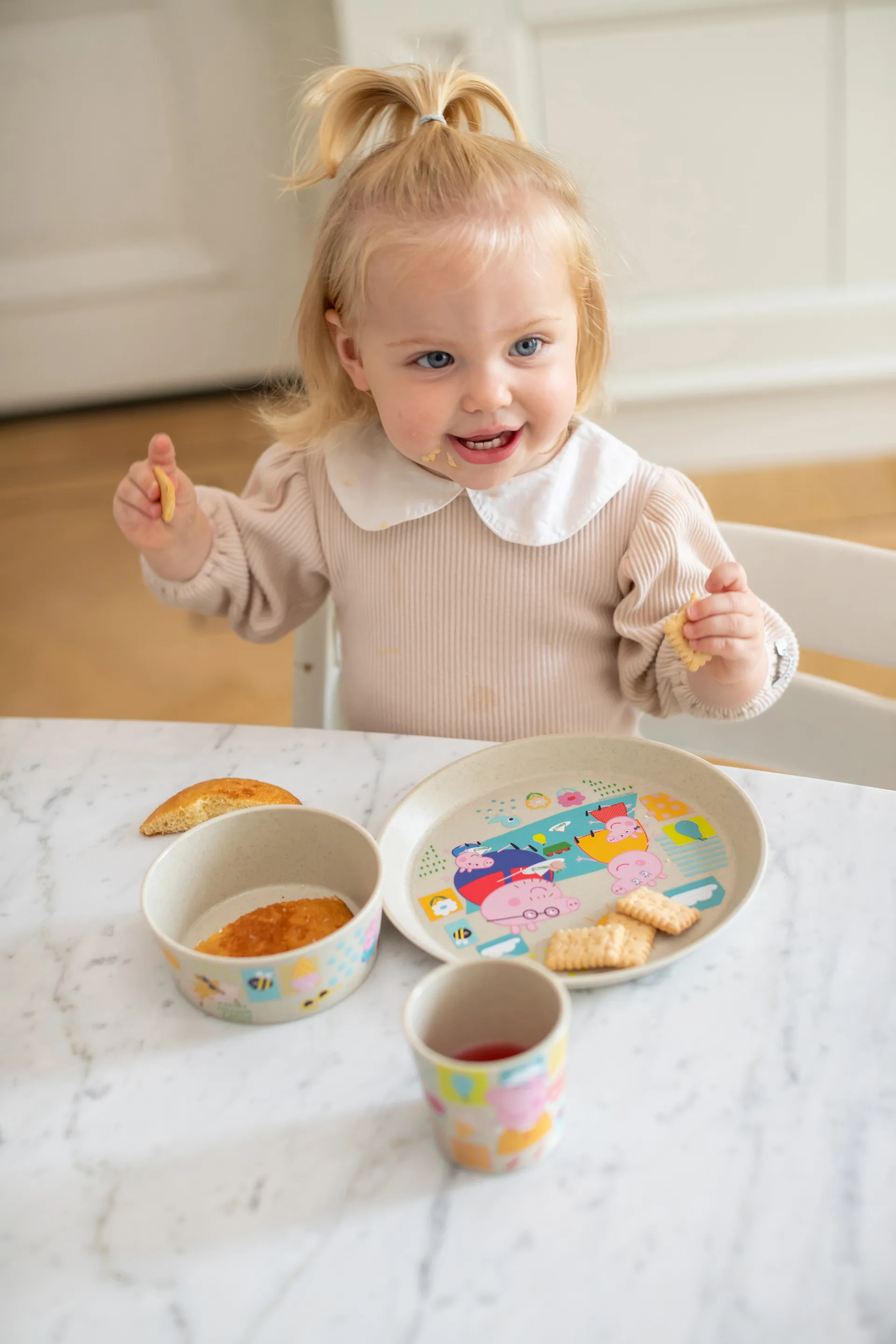 Connect children's dinnerware 3 pieces, Greta Pig Koziol
