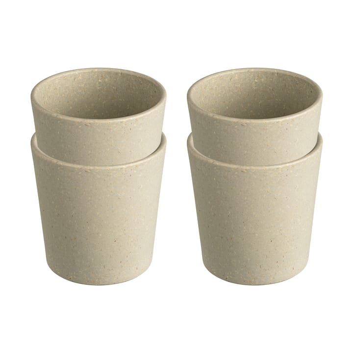 Connect cup S 19 cl 4-pack, Natural desert sand Koziol