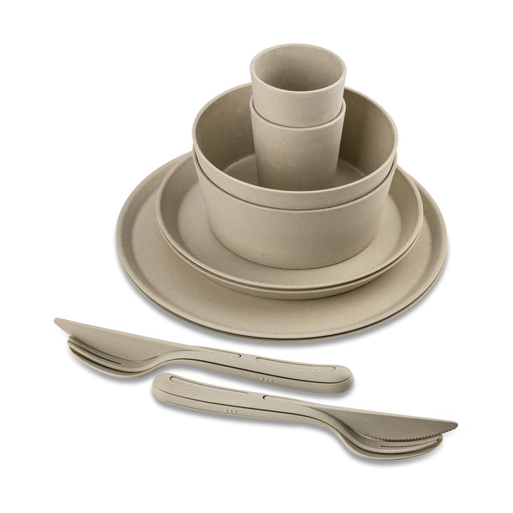 Connect Helsinki service set 10 pieces, Natural desert sand Koziol