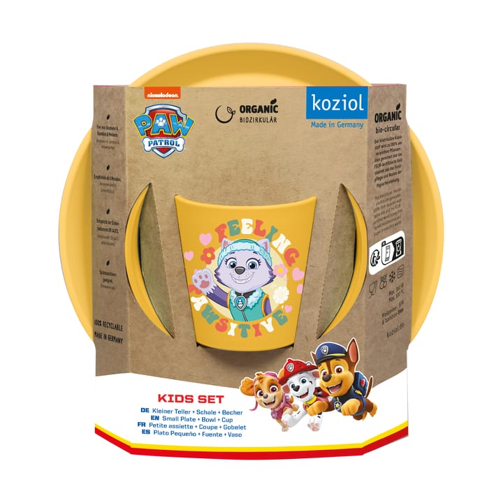 Connect Paw Patrol children's dinner set 3 pieces - Yellow - Koziol
