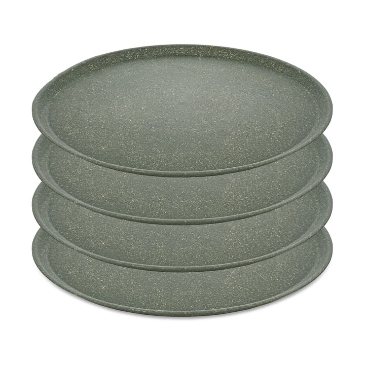 Connect plate Ø25.5 cm 4-pack - Natural ash grey - Koziol